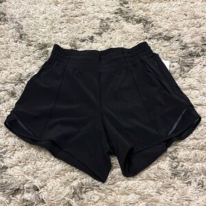 Lululemon hotty hot short. 4” lined. Black. New.